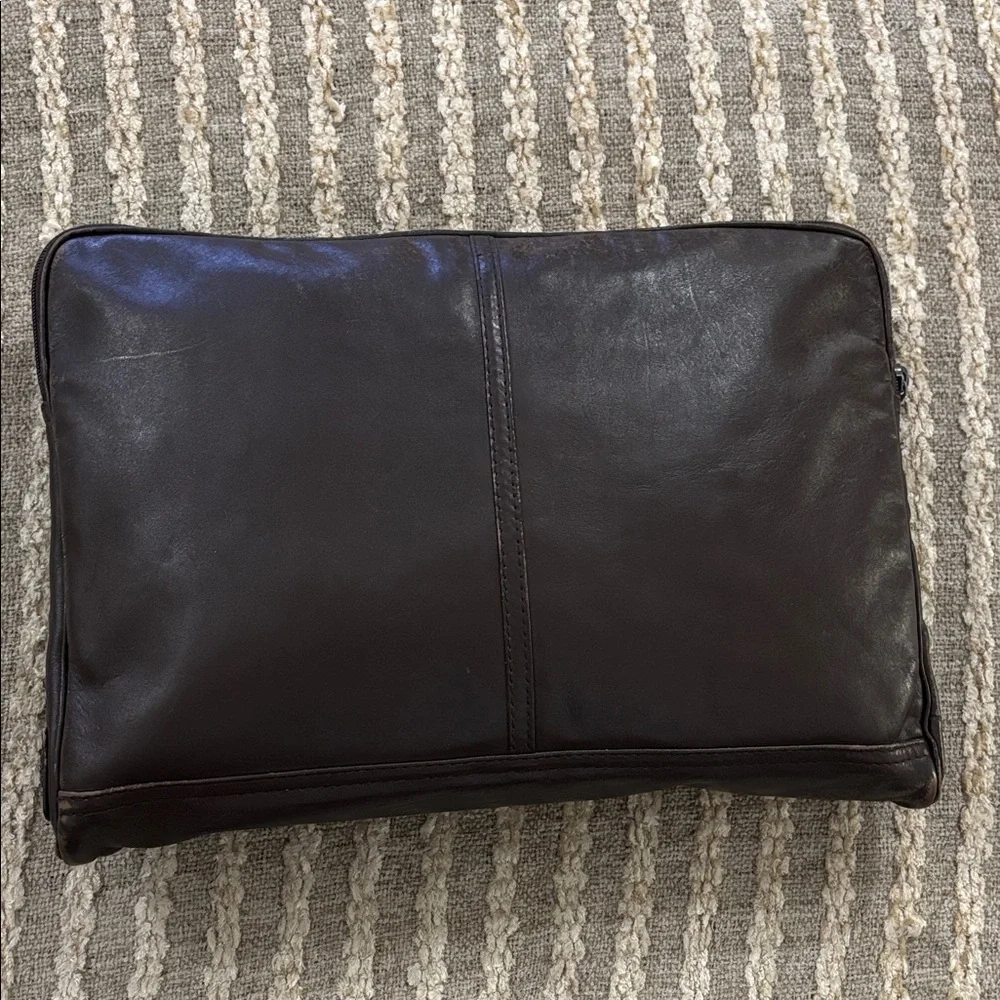 Lam Brown Leather Vintage Laptop Sleeve Case for‎ MacBook Air